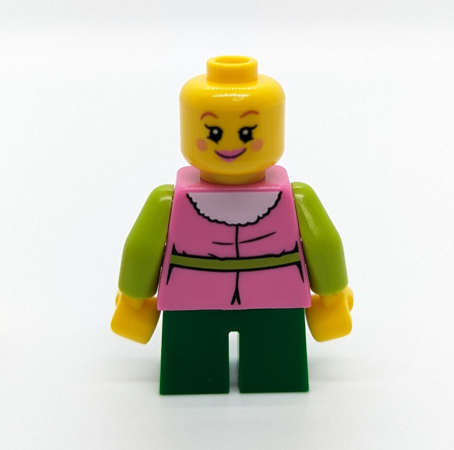Lego 2020 BAM Minifigure Lot: Santa, Pink Elf, & Girl (bam202004 Christmas) - StudBee